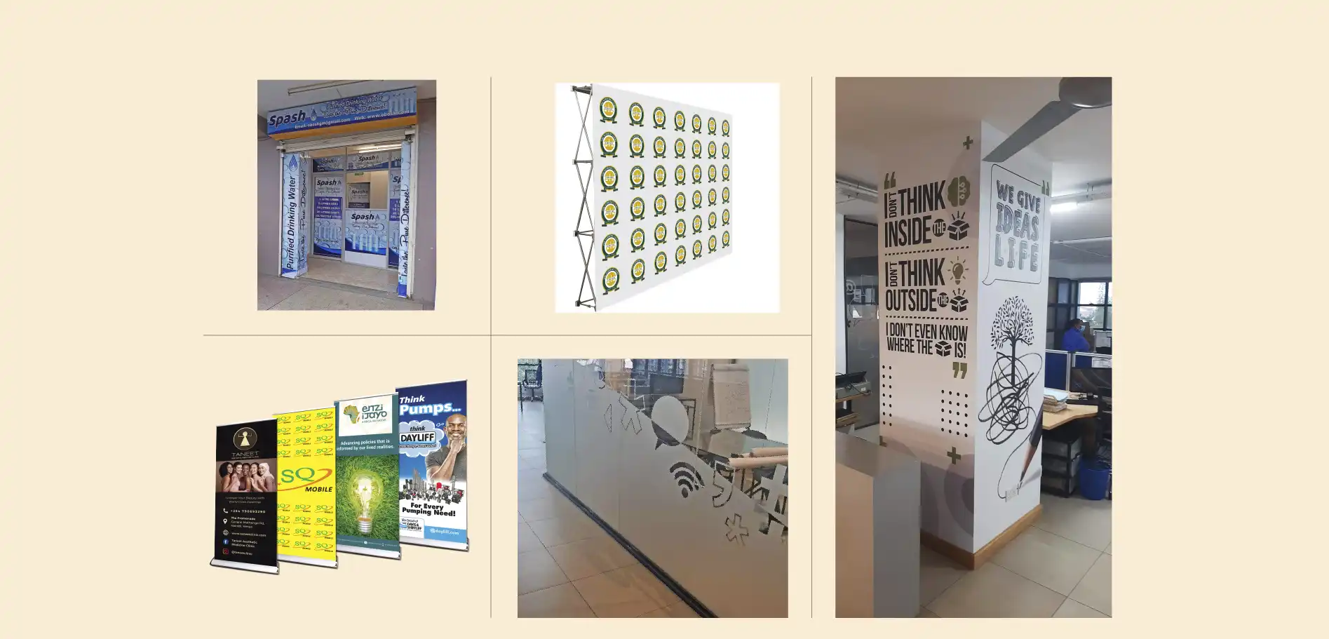 Dencal Brands large format printing banner